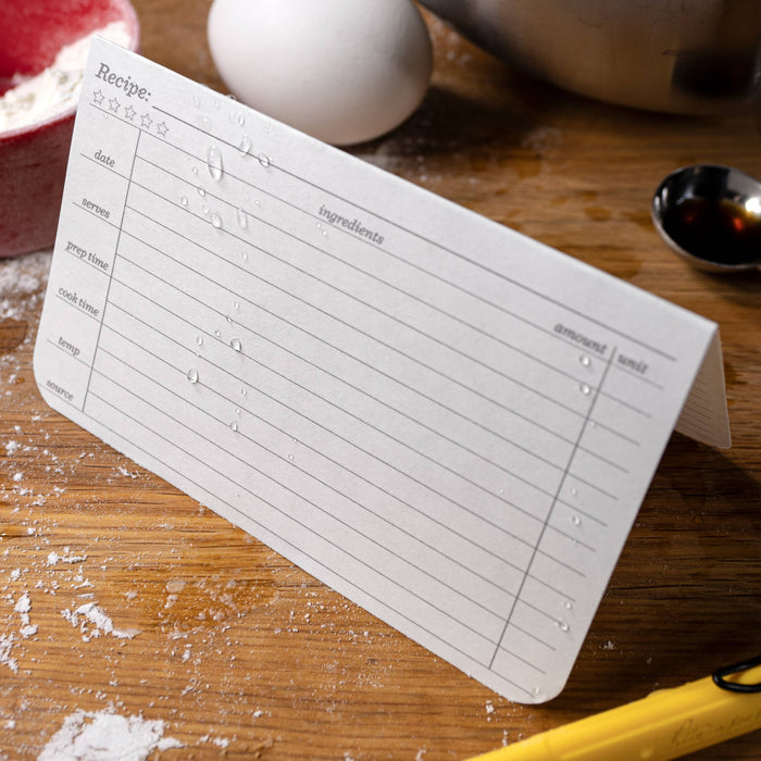 Rite in the Rain Recipe Cards, 6" x 5", 50 Pack