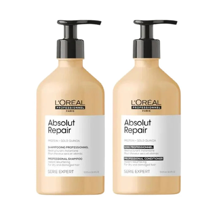 SEASONAL L’ORÉAL PROFESSIONNEL SERIE EXPERT ABSOLUT REPAIR SHAMPOO & CONDITIONER DUO 500ML