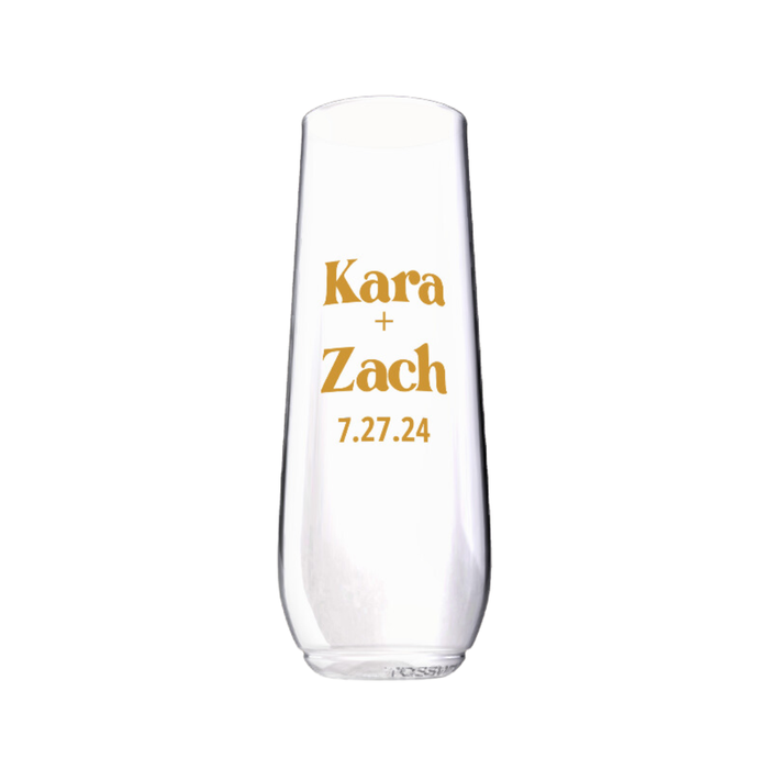 Shatterproof Champagne Flute - Custom Name
