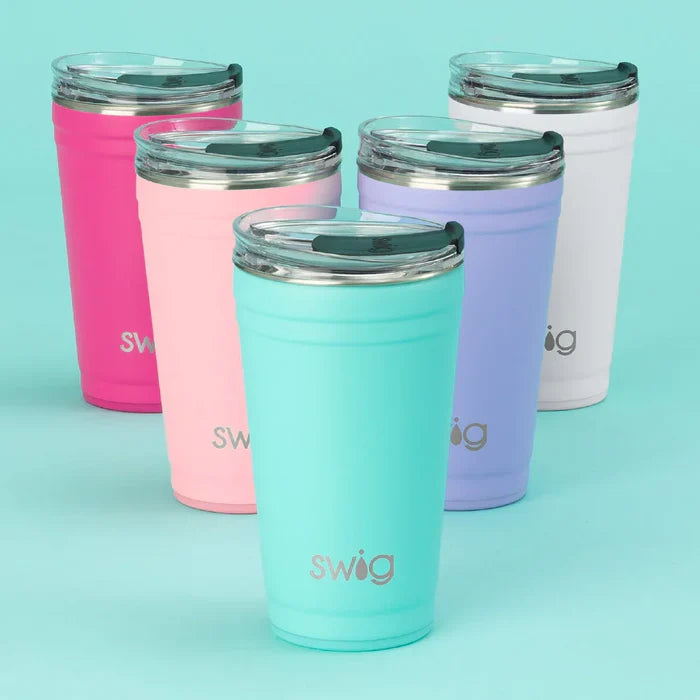 Shimmer Aquamarine 24oz Insulated Party Cup