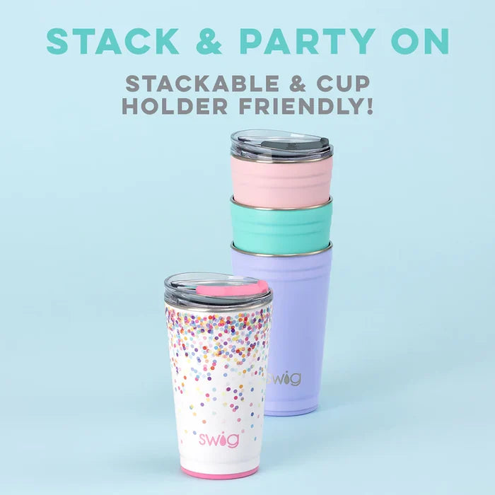 Shimmer Aquamarine 24oz Insulated Party Cup