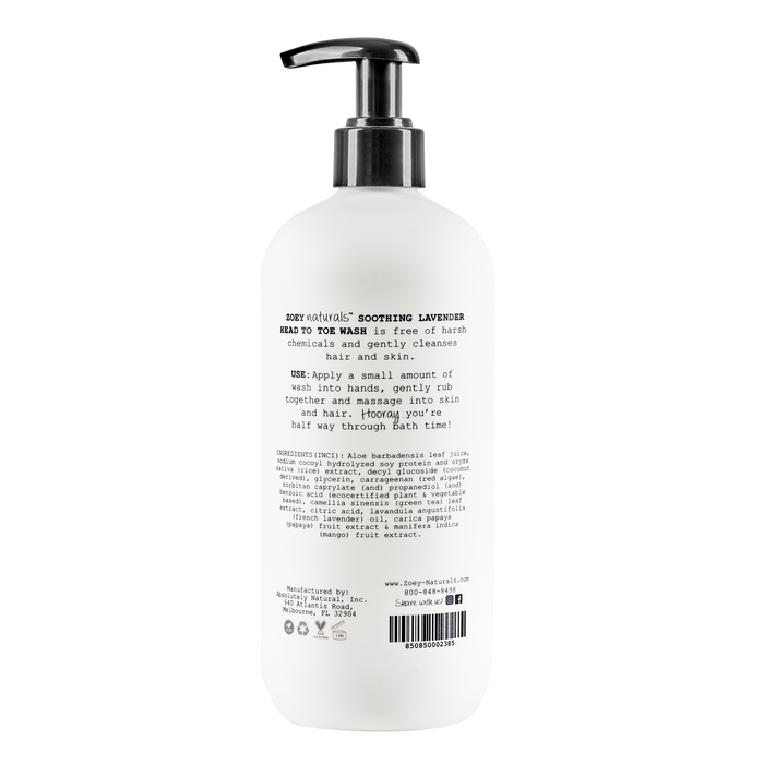 Soothing Lavender Head to Toe Wash - 17oz