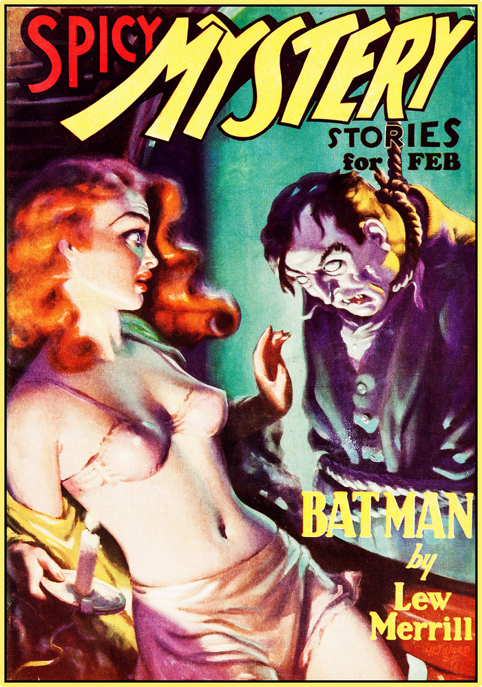 SPICY MYSTERY STORIES 1936 - GOLDEN AGE TURBO TEE!