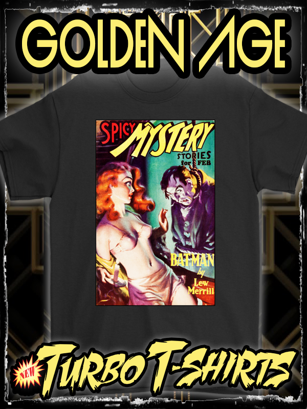 SPICY MYSTERY STORIES 1936 - GOLDEN AGE TURBO TEE!