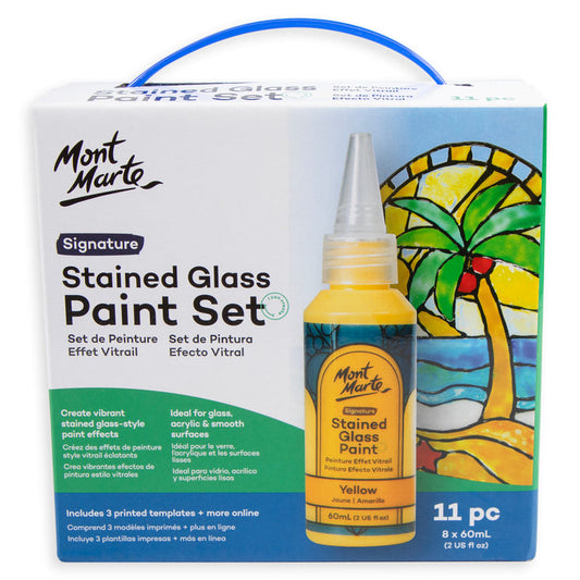 Stained Glass Paint Set Signature 11pc