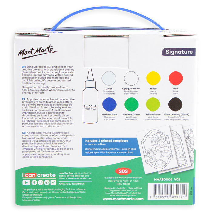 Stained Glass Paint Set Signature 11pc