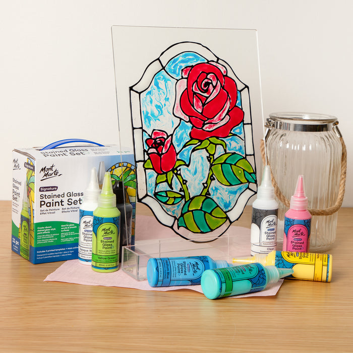 Stained Glass Paint Set Signature 11pc