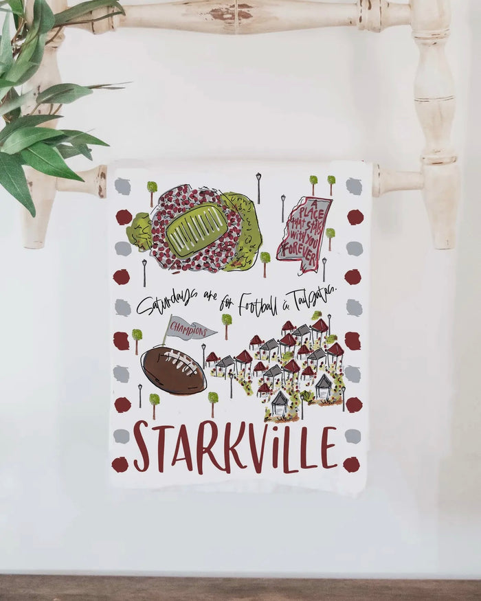 Starkville MS Tea Towel