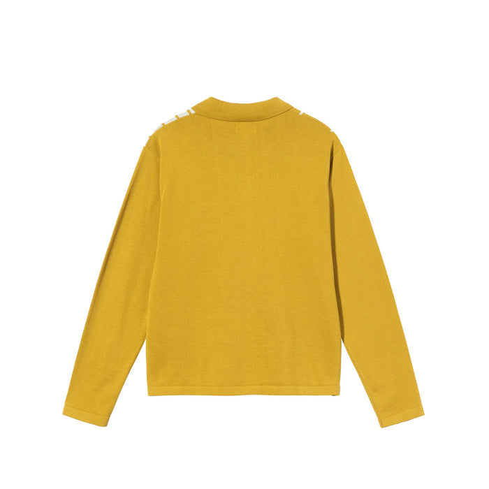 Stussy Striped Knit L/S Shirt Mustard