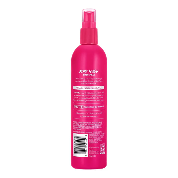 Suave Max Hold Non-Aerosol Hairspray - 11 oz - 12 Pack