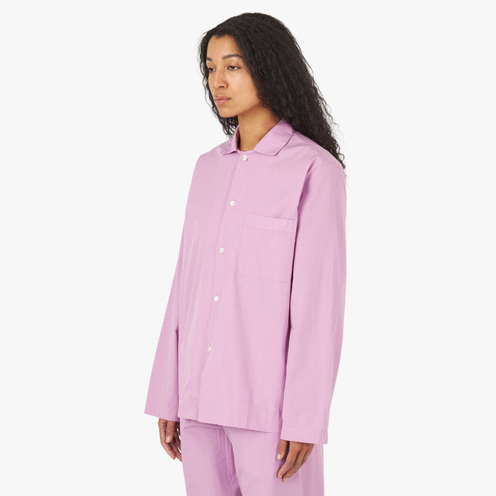 Tekla Poplin Long Sleeve Shirt / Purple Pink