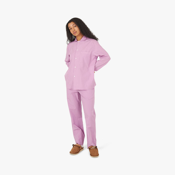 Tekla Poplin Long Sleeve Shirt / Purple Pink