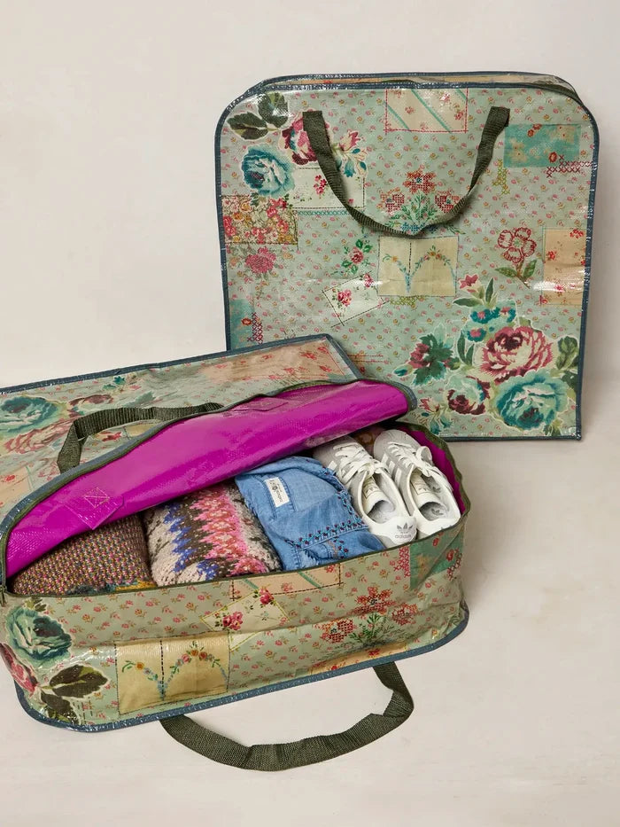 The Perfect XL Underbed Totes, Set of 2 - Flea Market Flora-view 1
