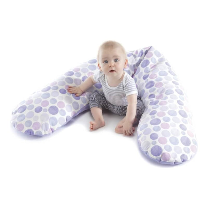 Theraline Pregnancy Pillow - Dancing Leaves Taupe