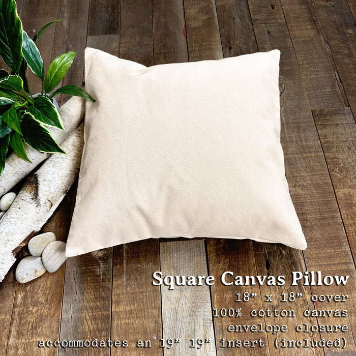Three Trees - Customizable Square Canvas Pillow
