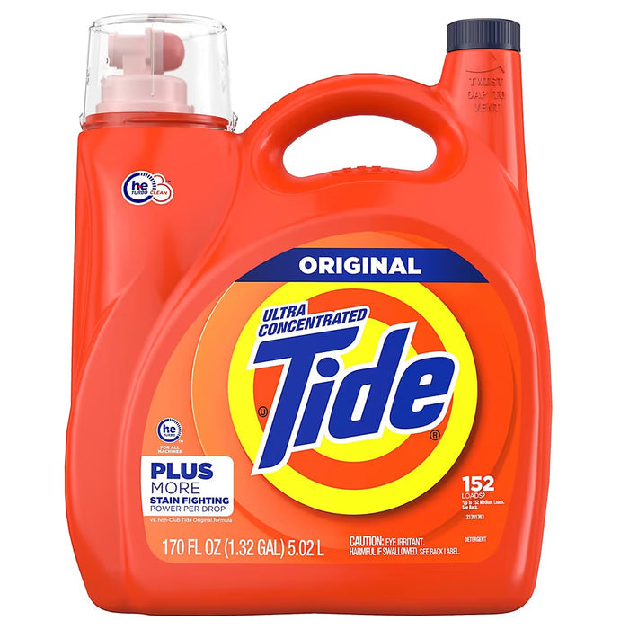 Tide Liquid Laundry Detergent, Original Scent, 152 Loads, 170 fl. oz.
