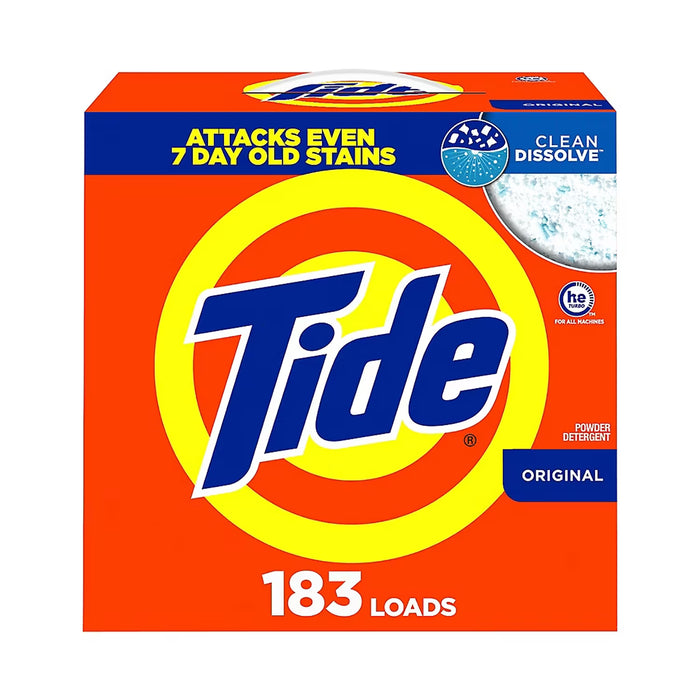 Tide Powder Laundry Detergent, Original Scent, 183 Loads, 209 oz.