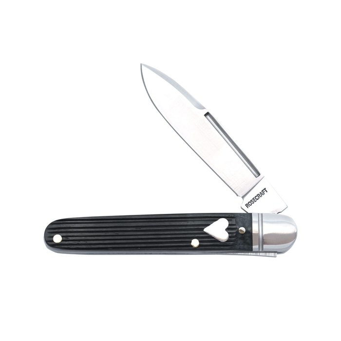 Tuckahoe Jack Black Barnboard Jigged Bone (RoseCraft Blades)