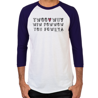 Twoo Wuv Men's Baseball T-Shirt