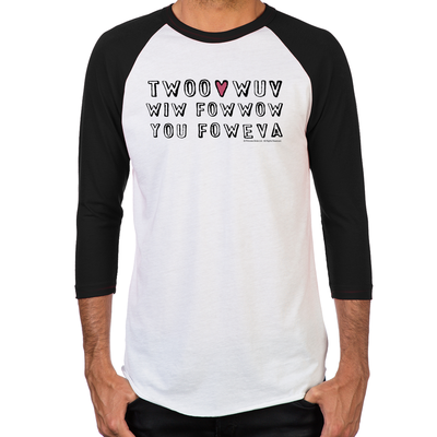 Twoo Wuv Men's Baseball T-Shirt