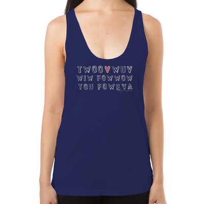 Twoo Wuv Women's Racerback Tank