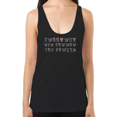 Twoo Wuv Women's Racerback Tank