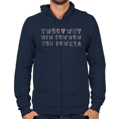 Twoo Wuv Zip Hoodie