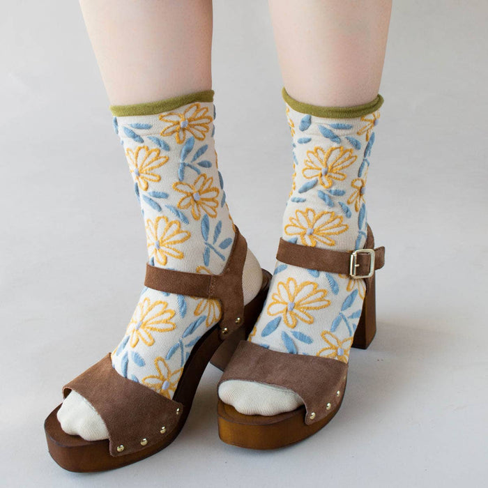 Unique Vintage Floral Socks
