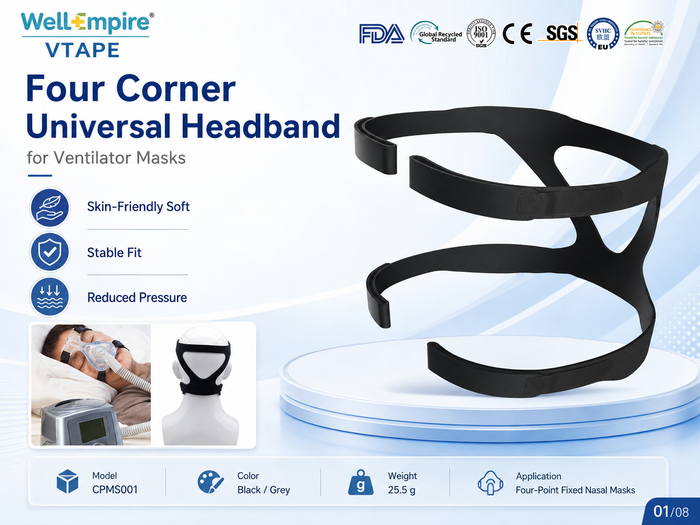 Universal Replacement CPAP Headgear for 4-Point Masks - WellEmpire