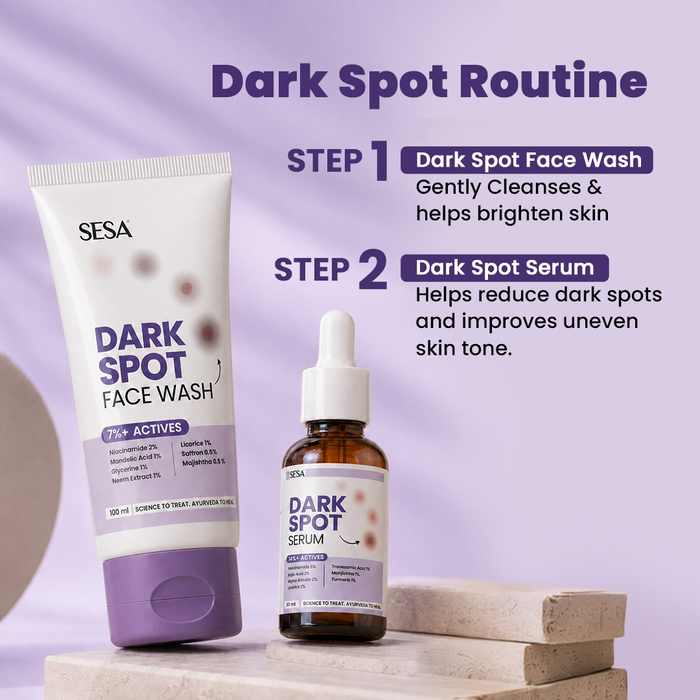 Vedscience Dark Spots Combo (Serum 30 ml & Face Wash 100 ml)