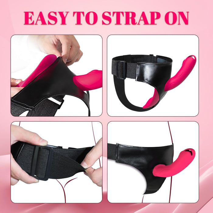 Vibrating Strap-On Dildo With Remote Control