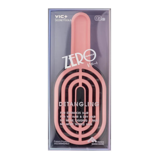 VIC+ SECRET TOOLS ZERO DETANGLING BRUSH LARGE IN PEACH