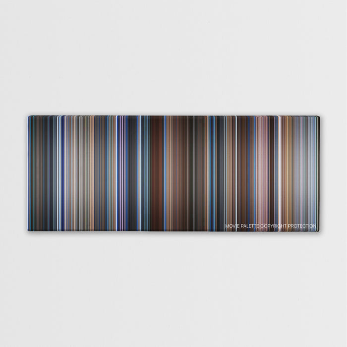 Wag The Dog color palette canvas print: thousands of thin vertical stripes of color