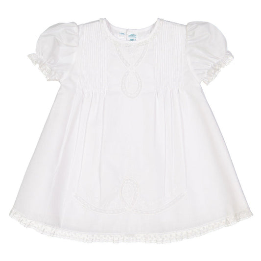 White Lace Ribbon Slip Dress