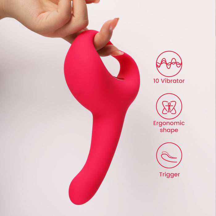 Wiggling Vibrating Love Finger Anal Plug Prostate Massager Unisex Sex Toys