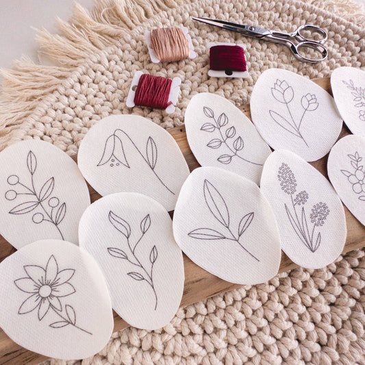 Wildflower Stick and Stitch Embroidery Patterns