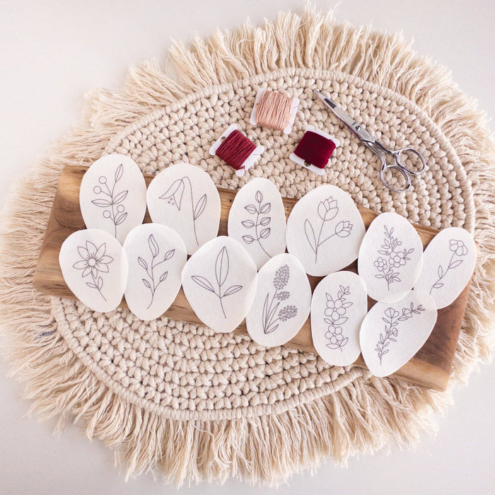 Wildflower Stick and Stitch Embroidery Patterns