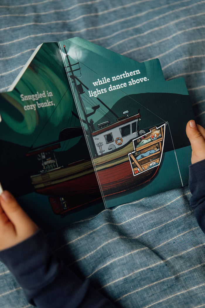Working Boats: Salmon Troller Board Book- A Look-Inside Book