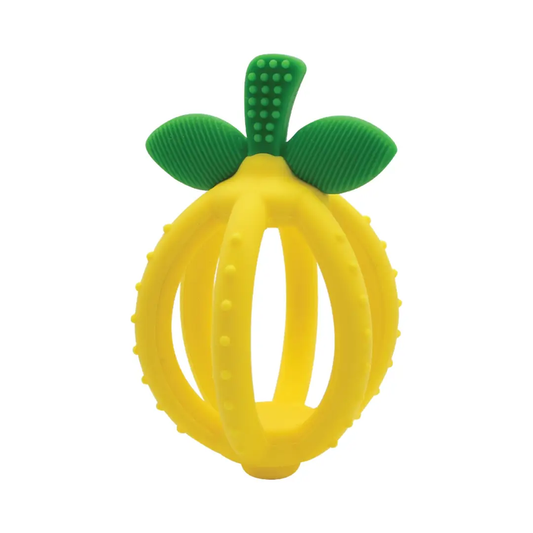Yellow Lemon Bitzy Biter™ Teething Ball Baby Teether