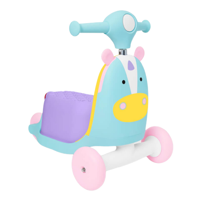 Zoo 3 in 1 Ride On Toy - Unicorn
