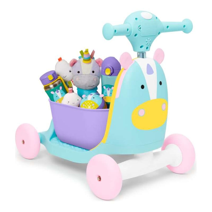 Zoo 3 in 1 Ride On Toy - Unicorn